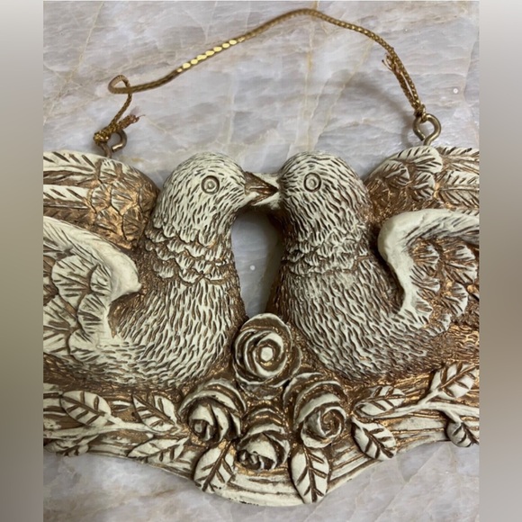 Turtle Dove Bird Ornament Beige - Picture 1 of 3